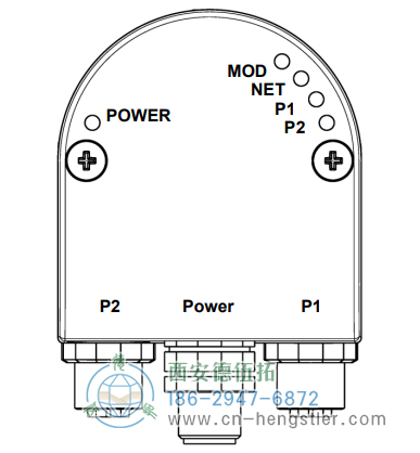 AC58-Profinet光電絕對(duì)值編碼器電氣連接-總線罩殼 德國(guó)hengstler(亨士樂(lè))編碼器