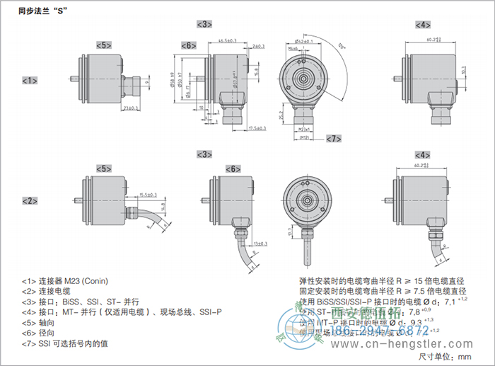 AC58-SSI-P標準光電絕對值型編碼器(同步法蘭S) 德國hengstler(亨士樂)編碼器