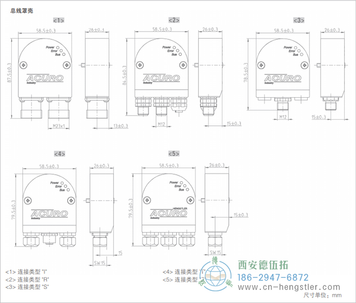 AC58-SSI-P標準光電絕對值型編碼器(總線罩殼) 德國hengstler(亨士樂)編碼器