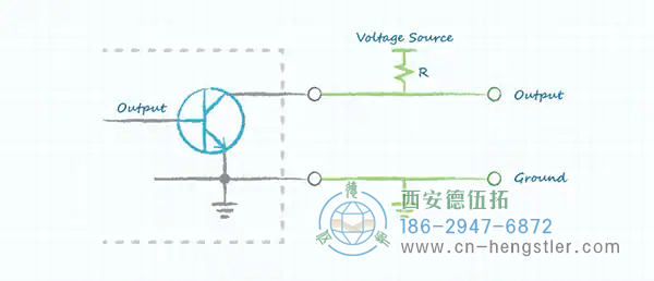 圖 3：集電極輸出可上拉至適當電壓以連接至外部系統(tǒng)。