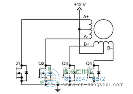 步進(jìn)電機(jī)的工作原理，電路圖