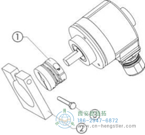 直接利用編碼器法蘭端面的安裝孔，你來實現(xiàn)編碼器與安裝支架的固定。