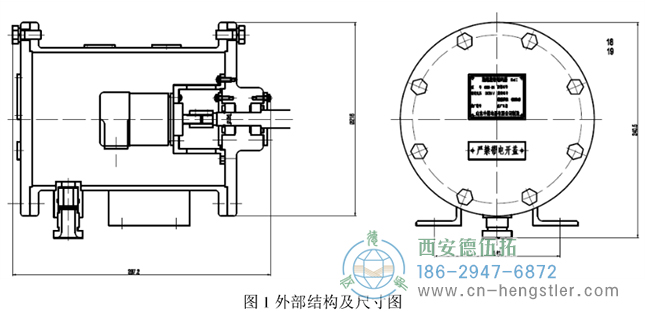 編碼器主要由編碼器、外殼兩部分組成，其外部結(jié)構(gòu)如圖1所示。