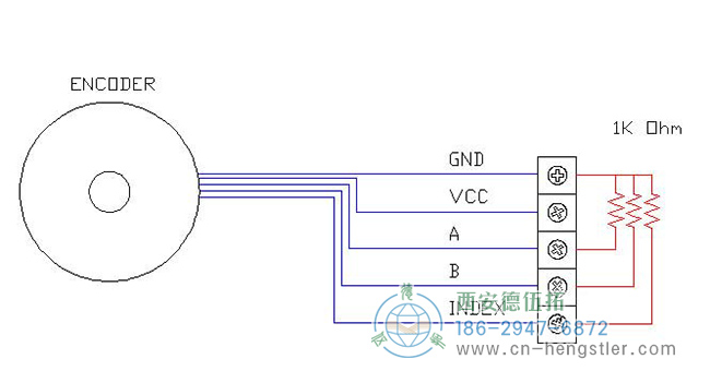 Se-終止，如何將終止電阻添加到設(shè)置單端(TTL)的hengstler增量編碼器的圖形示例。